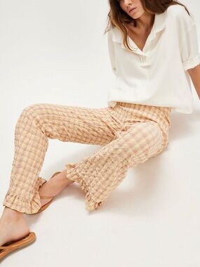 Free People Frida Ruffle Pants ~ Flare with Ruffle Hem ~